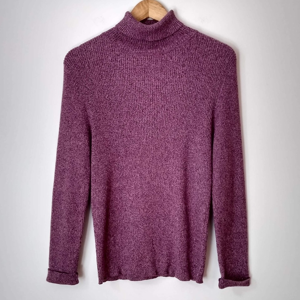 💥 EUC Shaver Lake Ribbed Long Sleeve Turtle Neck Sweater